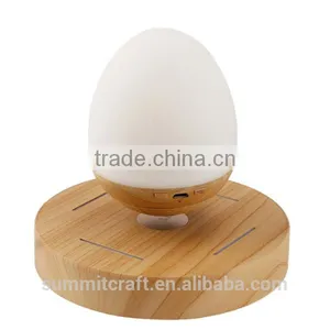 Creative Egg Shaped Night Light Magnet Levitating Bluetooth Speaker thumbnail-1