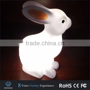 Cute Cartoon Rabbit Multicolor Changing Led Night Light thumbnail-2