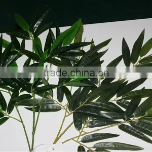Wholesale Plastic Artificial Bamboo Leaves for Decoration thumbnail-1