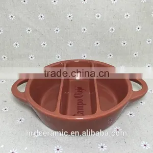 2015 High Quality Chinese Grids Plate Ceramic Meat Plate thumbnail-6