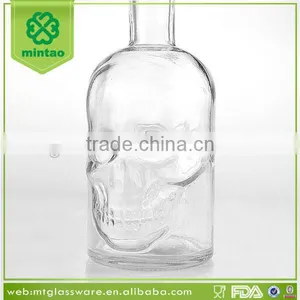 Custom Glass Skulll Wine Bottle thumbnail-2