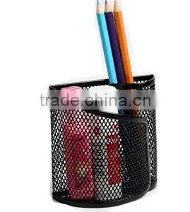 Black Metal Mesh Magnetic Pen Holder For Home/Office/School thumbnail-2