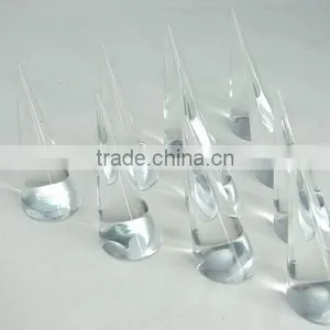 Gold Supplier Clear Acrylic Cone Finger Ring Holder thumbnail-2