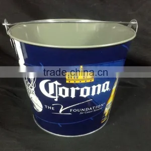 Corona Extra Galvanized Metal Party Beer Ice Bucket thumbnail-1