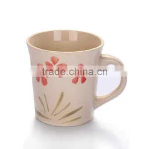 Flared Stoneware Porcelain Ceramic Custom Drawn Mug thumbnail-1