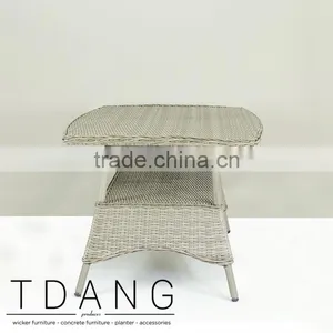 Trieste Outdoor Wicker Table - Outdoor Rattan Dining Table thumbnail-2