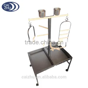 156cm Large Parrot Bird Play Stand Trolley Playgym Ladder Stair Swing Cage thumbnail-2