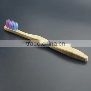 Blue Protect Crystal-like Handle Kids Wonderful Bamboo Toothbrush thumbnail-4