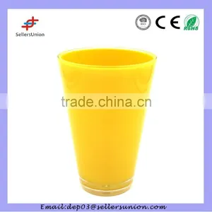 Plain Color Yellow Fashional Plastic Cup thumbnail-1