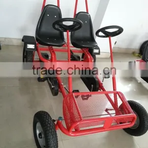 Hot Sell Fashion Family Two Person Pedal Car, Four Wheel Surrey Bike F2150 thumbnail-2