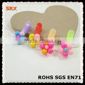 Custom Flower Shaped Plastic Hair Claws Clips thumbnail-1