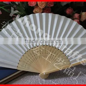 China Traditional Elegant Paper Folding Hand Fan thumbnail-3