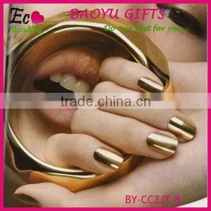 Golden 3D Punk Rock Cone Shped Metallic Nail Art DIY ,Fashion Nail Art thumbnail-1