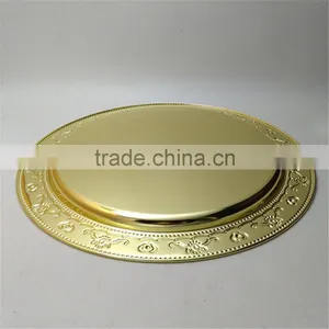 13inch Wedding Charger Plates Wholesale, Decorative Gold Stainless Steel Plate Chargers thumbnail-4
