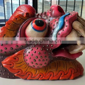 Dragon Mask Wall Hanging Decor Handmade in Nepal thumbnail-2