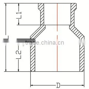 HIGH QUANLITY MALE &FEMALE REDUCING COUPLING OF PVC DIN STANDARD FITTINGS FOR WATER SUPPLY thumbnail-2