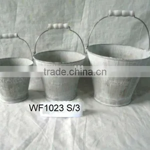 Tin Metal Garden Flower Planter Pot WF1026 thumbnail-4