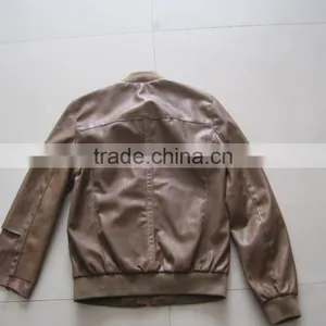 Men's Pu Slim FIT Rib Jackets thumbnail-2