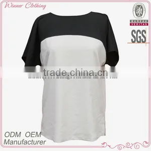 Latest Design High Quality Boat/bateau Neck New Fashion Unique Blouses thumbnail-1