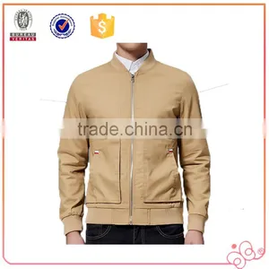 Hot Selling New Design Popular High Quality Men Jacket Solid Coat Custom Logo Zipper Pockets Outerwear thumbnail-1