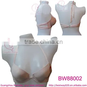 Very Sexy Hot Front Open Rhinestone Bra Straps With Pearl thumbnail-1
