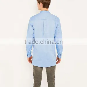 Cheap Round Bottom Casual Man Shirt Stylish High Collar Shirts for Men thumbnail-3