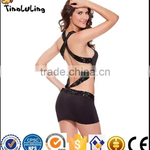 Latest Women Party Dress Black Sexy Lace Backless Mermaid Short Dress Lingerie Manufactuer thumbnail-3