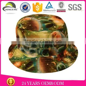 Man 100% Cotton Fashion Galaxy Space Printed Summer Outdoor Bucket Fisherman Hat Custom of Men's Hats thumbnail-2
