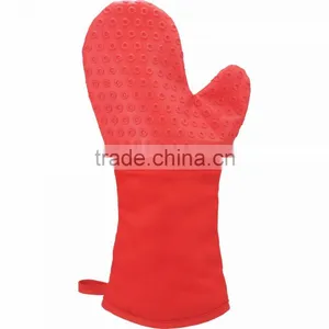 Silicone Grilling Mitt - Mitt's Long Length Perfect for Cooking Items on the Grill, Tested to Withstand Heats up to 204'F/400'F thumbnail-5