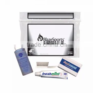 USA Made 3-5 Day Essentials Kit - 3-1 Shampoo, Body Wash and Shave Cream, Toothpaste, Toothbrush, Soap and Comes With Your Logo thumbnail-1