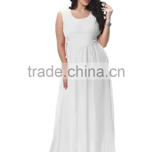 Women Chiffon V Neck Sleeveless Cocktail Party Evening Gown Long Dress thumbnail-5