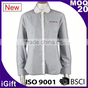 Women Cut Fitting Shirt With 100% Cotton Official Work Shirt Dress for Lady thumbnail-6