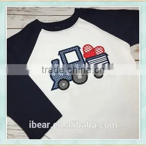 Children's Clothing Boy Valentine Shirt Children Wear Valentine Boys Ruffle Raglan Track Shirts Wholesale Children Clothing Usa thumbnail-1