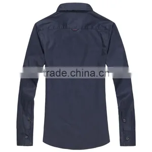 100% Cotton Latest Fashion Dress Pasiley Pocket Men Shirt thumbnail-3