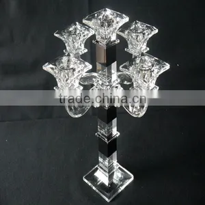 New Design Table Crystal Candle Holder for Home Decoration thumbnail-3