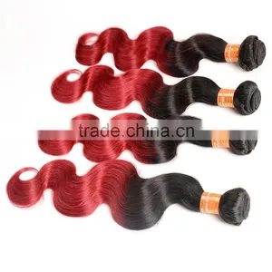 Wholesale Cheap Price Unprocessed Colored Two Tone Hair Weave thumbnail-2