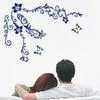 Personalised Large Contemporary Cool Wall Flower Stickers F300 thumbnail-1