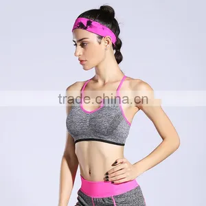 Women's Strappy Back Yoga Padded Sports Bra thumbnail-6
