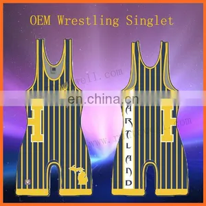 2013 New Design Mens Wholesale Wrestling Singlet/sublimated Wrestling Singlets/sublimated Wrestling Singlets thumbnail-1