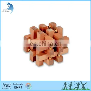 Promotional Eco-friendly Toys for Children or Adult 3D WoodenJigsaw Puzzle thumbnail-3