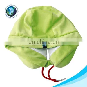 Colorful Cheap u Shaped Neck Pillow With Hat Fashion Custom Comfortable Soft Travel Neck Massage Pillow thumbnail-1