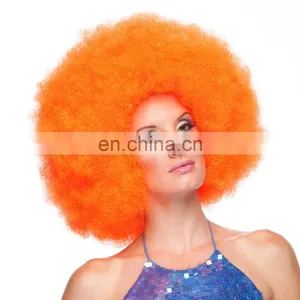 Halloween Carnival Party Big Jumbo Rainbow Colorful Wig for Adults thumbnail-5
