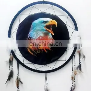 Dream Cathcer Hand Made Unique Bead Feather Wall Hanging Home thumbnail-5