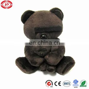 All Black Blind Bear Mummy and Kid Teddy OEM Toy thumbnail-1