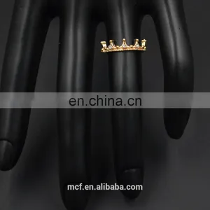 MCR-0025 In Stock Latest Fashion Design Gold King Crown Ring Designs for Men ,engagement Ring thumbnail-1