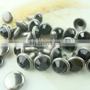 Wholesale Black Crystal Metal Rivets for Clothing New Design thumbnail-1