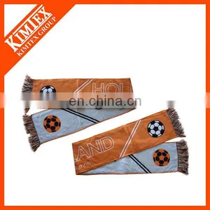 New 100% Acrylic Woven Promotional Scarf Fans thumbnail-5