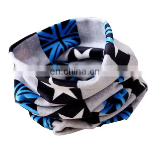 Wholesale Cartoon Printed Children Neckwear Loop Scarf Polar Fleece Scarf thumbnail-3