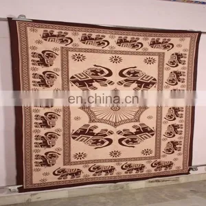 Royal King Elephant Bed Sheet Hippe Tapestry Bedspreads Wholesale Indian Tapestry thumbnail-4