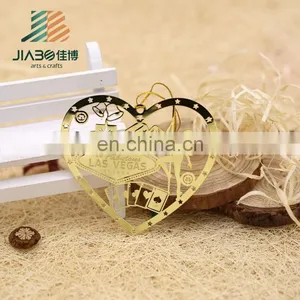 Jiabo Custom Heart Shape Personalized Fashion Metal Bookmark thumbnail-2